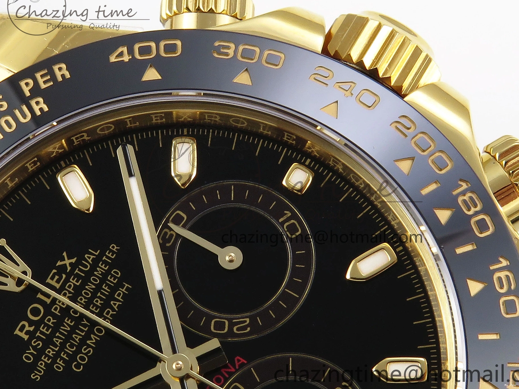 MiroTime 0103 DAYTONA 116518 APSF 1:1 BEST EDITION BLACK DIAL ON OYSTERFLEX RUBBER STRAP SH RelaxedFit 1782